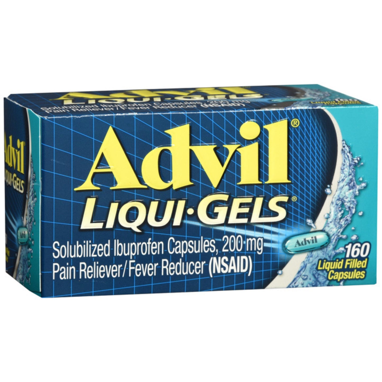 Advil Ibuprofen Pain Reliever/Fever Reducer Liqui-Gels 160ct