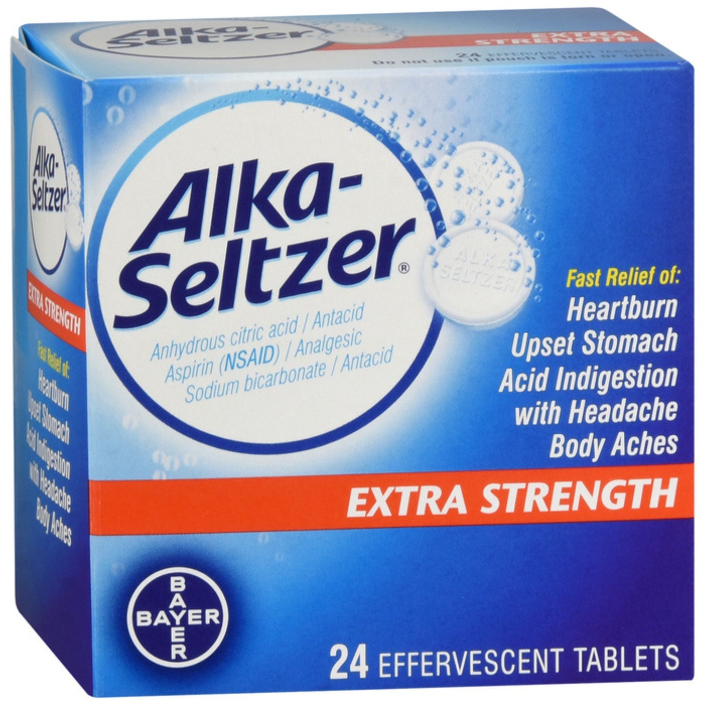 Alka-Seltzer Extra Strength Effervescent Tablets 24ct