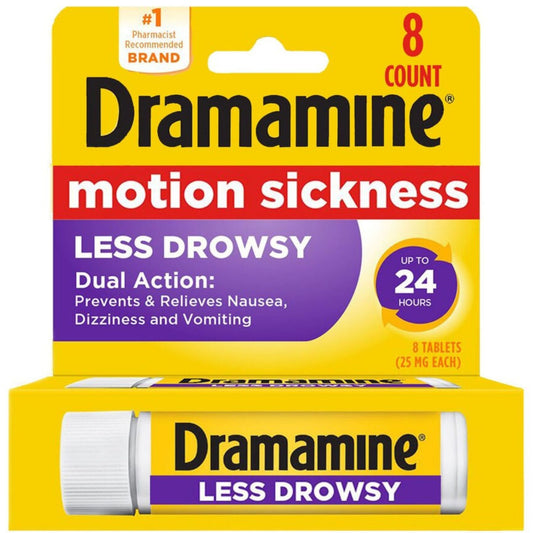 Dramamine All Day Less Drowsy Motion Sickness Relief 8ct