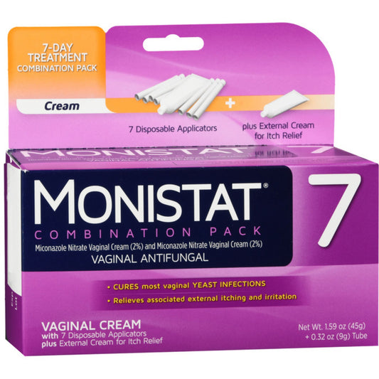 Monistat 7 Vaginal Antifungal Cream Combination Pack