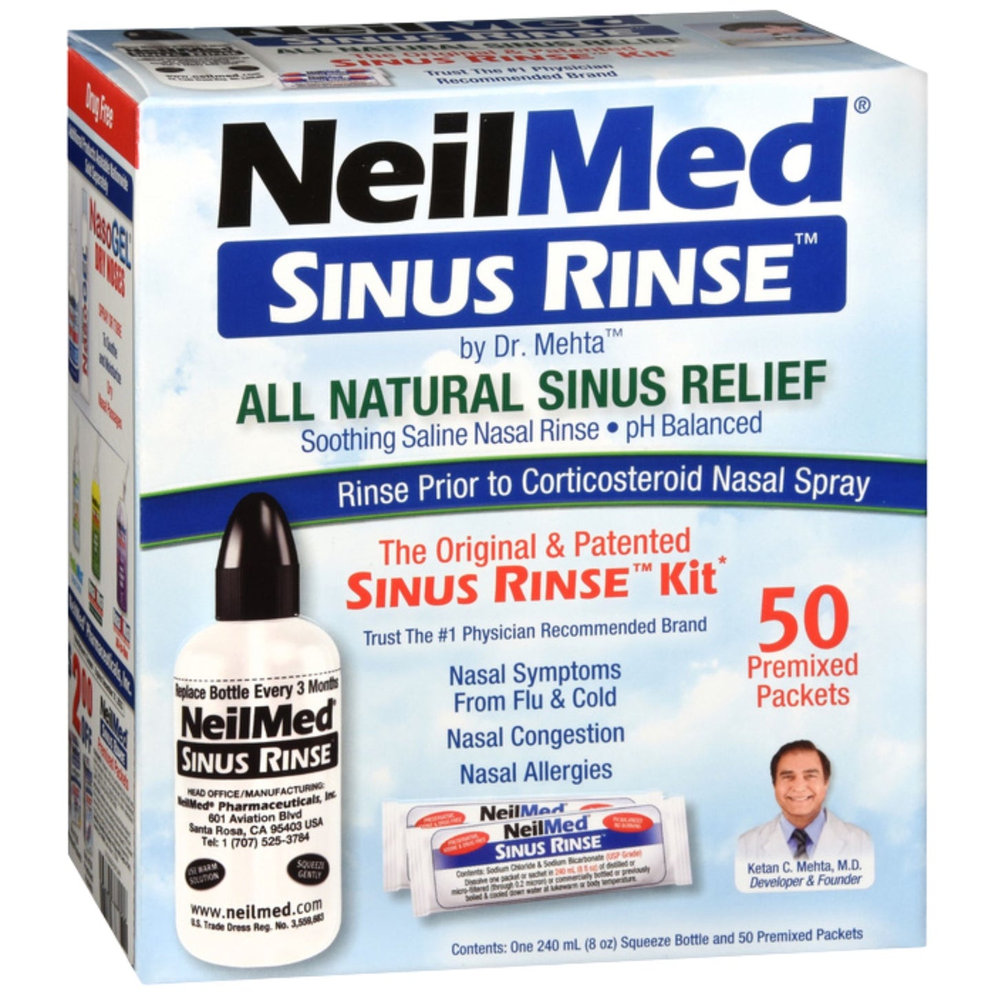 NeilMed Sinus Rinse Complete Kit 1ct