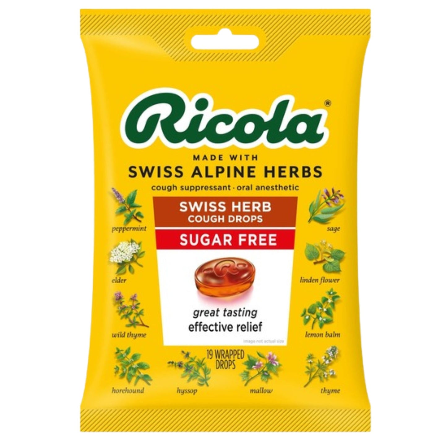 RICOLA BAG S/F SWISS HERB DRP 19CT