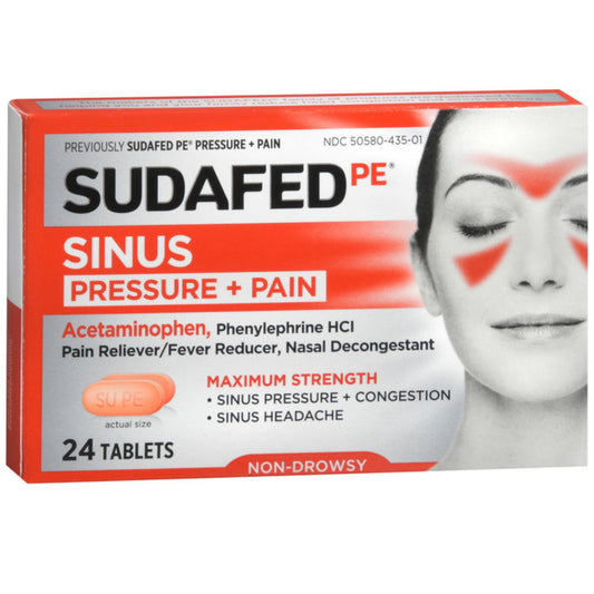 Sudafed PE Pressure & Pain Max Strength Caplets 24ct