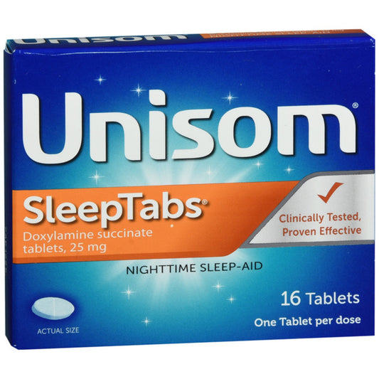 Unisom SleepTabs Doxylamine Succinate Tablets 16ct