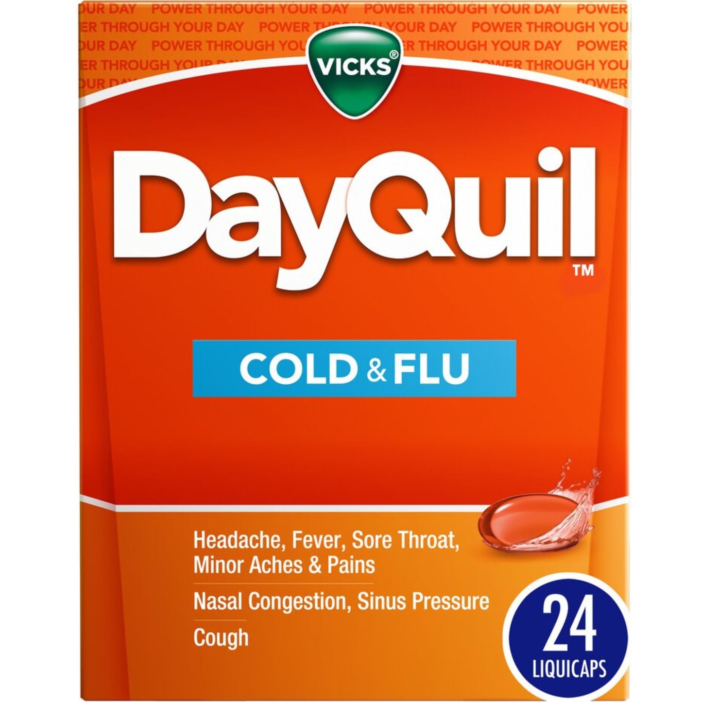 Vicks DayQuil Cold & flu Multi-Symptom Relief, 24 CT